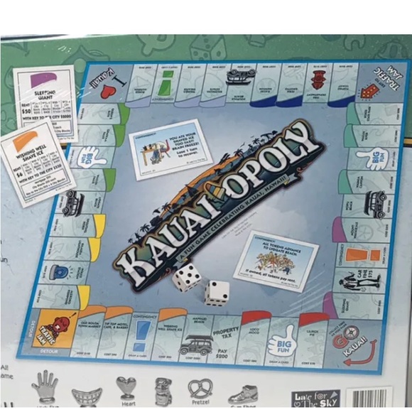 Limited Edition Hawaii KAUAI Opoly Hawaiian Monopoly Board Game - Picture 3 of 3
